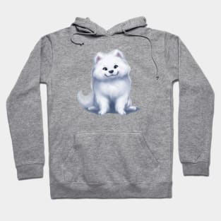 Cute Samoyed Drawing Hoodie